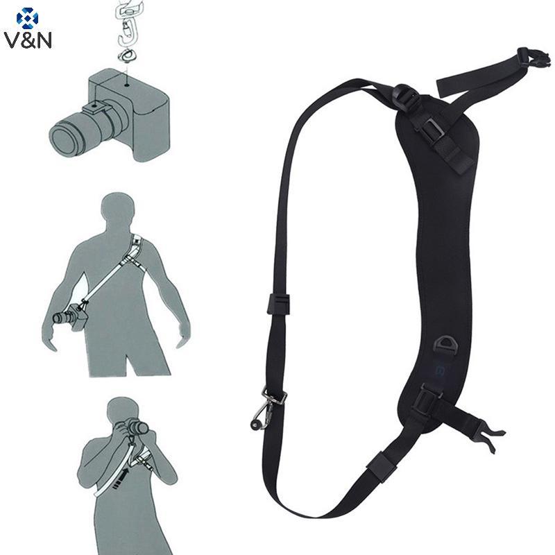 V&N Quick Release Anti-Slip Soft Camera Strap Belt ไหล่สลิงคอสําหรับ EOS 5D4 7D 6D 200DII 850D 90D 8