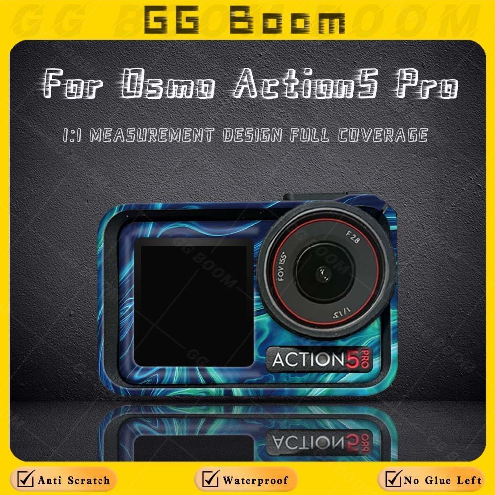 สําหรับ Osmo Action 5 Pro สติกเกอร์ Action 5 Pro ป้องกันกล้องกรอบตกแต่ง Decals ป้องกันรอยขีดข่วนกันน้ํา