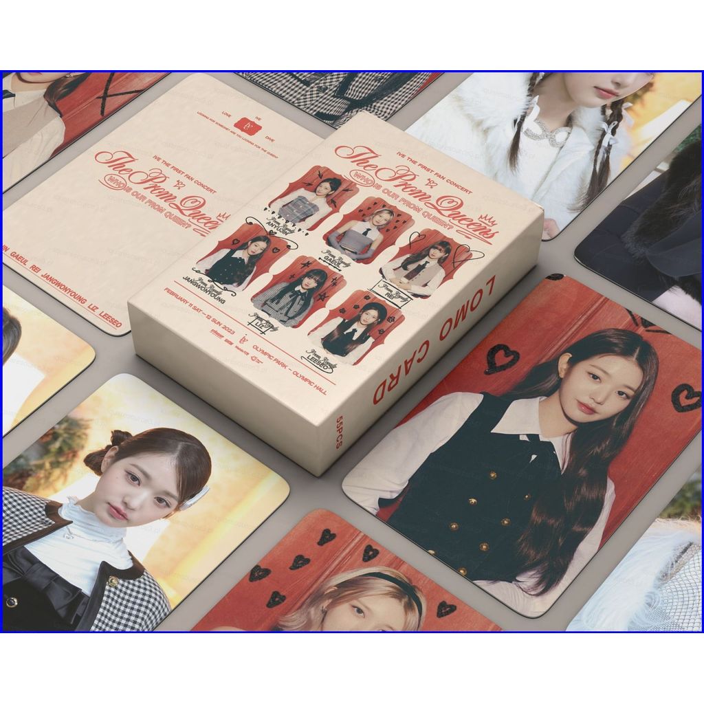 SQ3 55PCS IVE THE FIRST FAN CONCERT การ์ด LOMO Yujin Gaeul Wonyoung LIZ Rei Leeseo การ์ดรูปถ่ายสะสม QS3