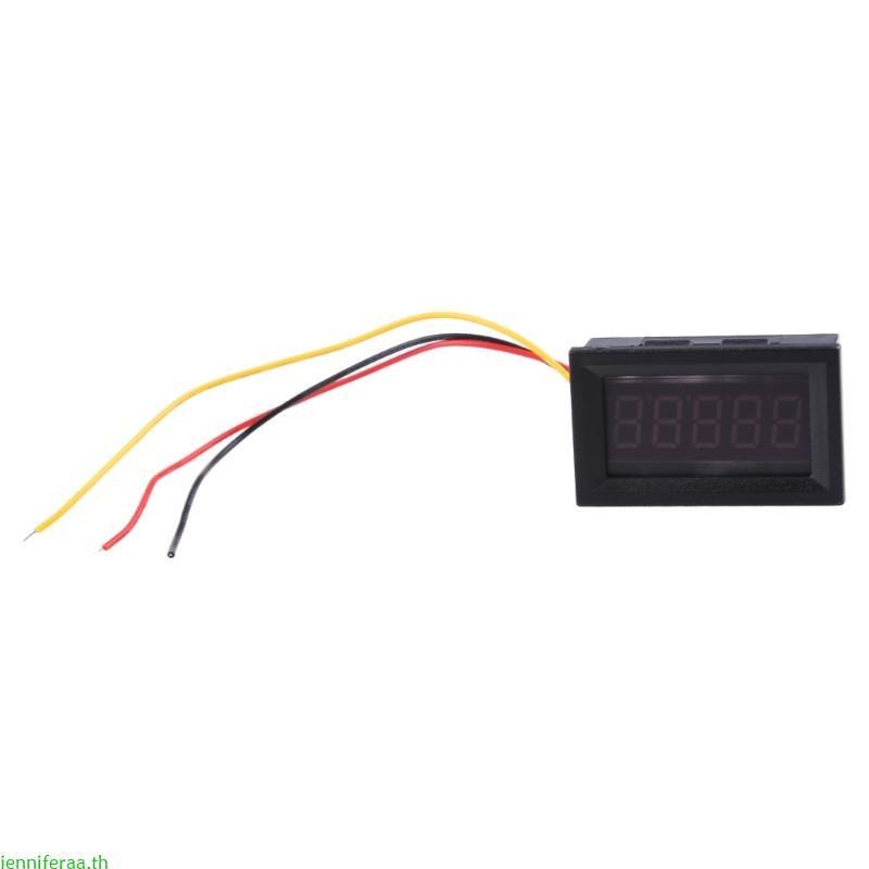 Jenniferaa DC 0 0000-3 0000A แอมป์มิเตอร์ดิจิตอลจอแสดงผล mA ดิจิตอลแอมป์มิเตอร์ 0 36 นิ้วสีแดง L