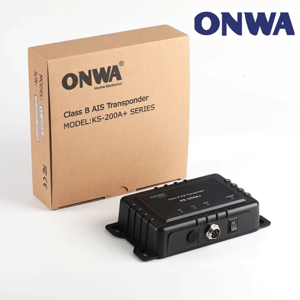 ONWA KS-200A+ Marine Class B Ais Transponder Black Box 5 วัตต์ Class B+ AIS Transponder รองรับ nmea2