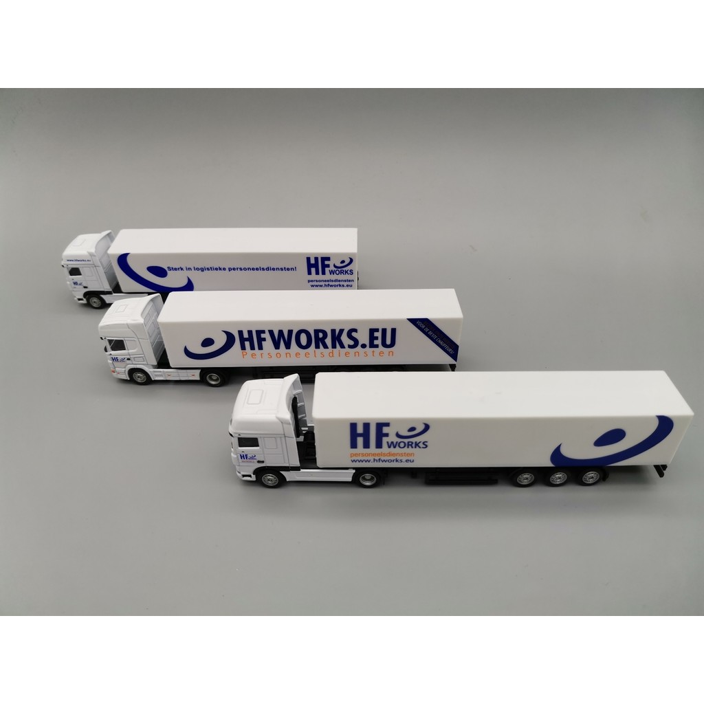 1: 87 WSI HFWORKS Coating Freight Transporter Car Model Non-herpa waking schuco with Rearview Mirror