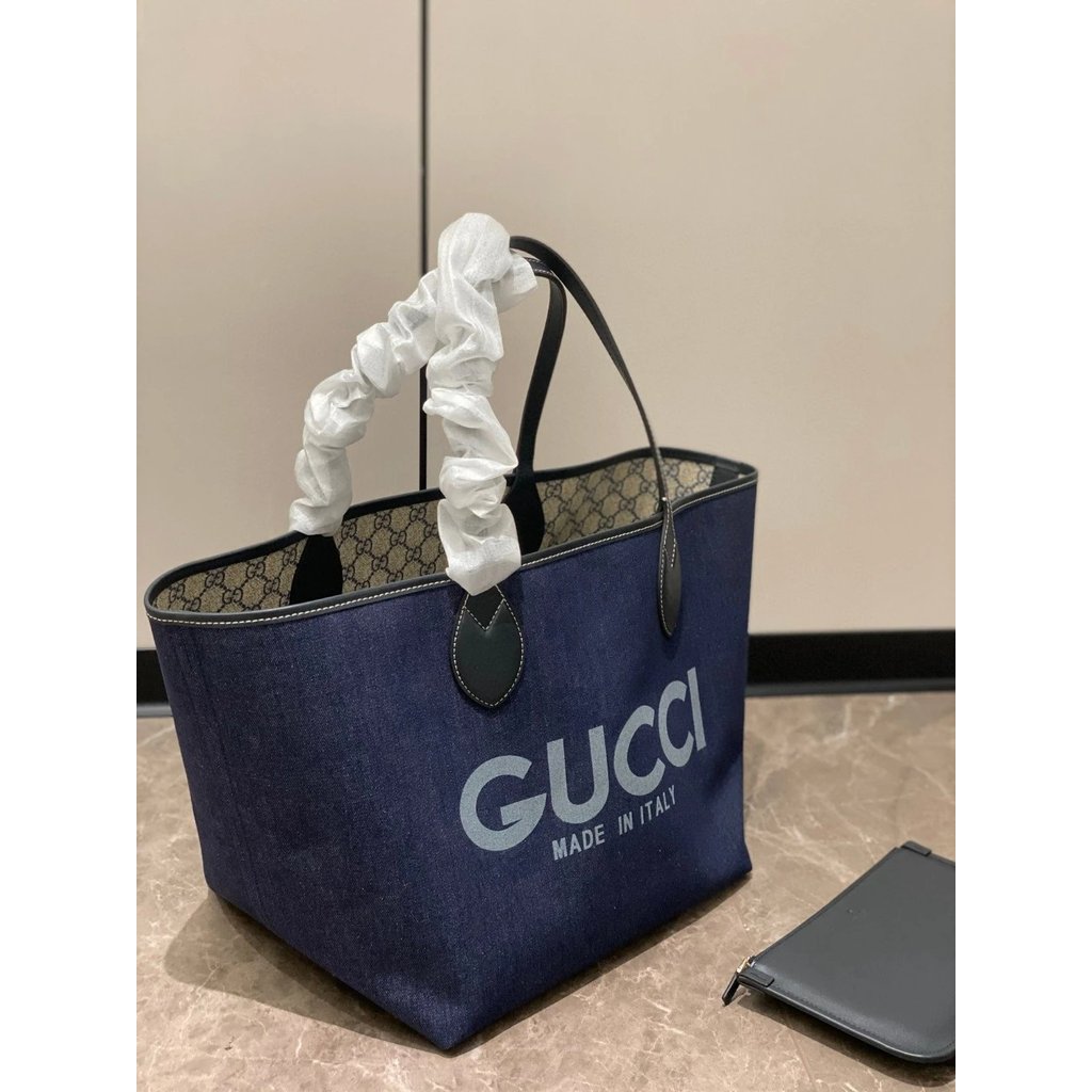 GG Totissima Shopping Bag ปี 2025 สไตล์ใหม่ สองด้าน ความจุขนาดใหญ่ สำหรับผู้หญิง