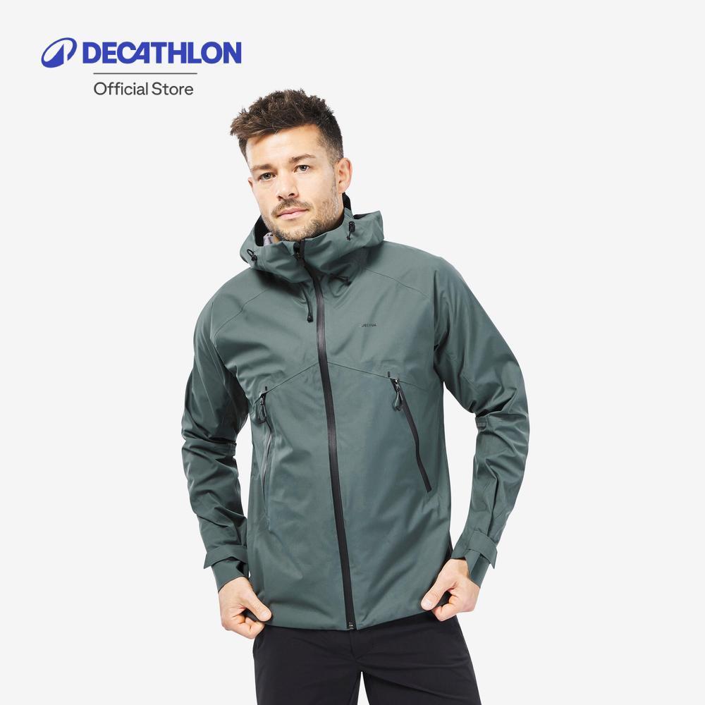 Decathlon Men'S Hiking Lightweight Waterproof Jacket เสื้อแจ็คเก็ตผู้ชายเดินป่ากันน้ำ น้ำหนักเบา รุ่