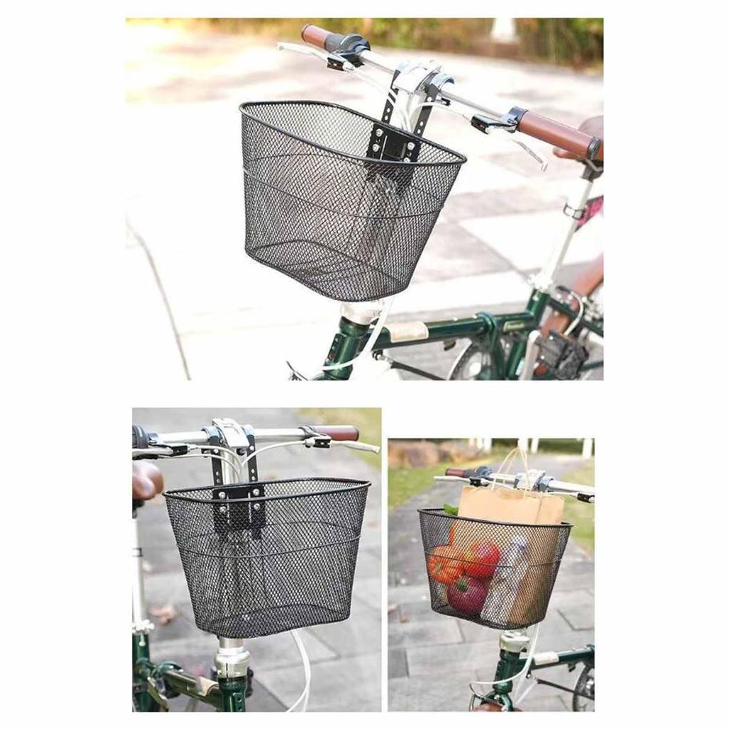 ตะกร้าโลหะสำหรับจักรยาน แบบถอดได้ง่าย ใช้ในการเดินทางและเก็บของสะดวก - รูปที่ 7