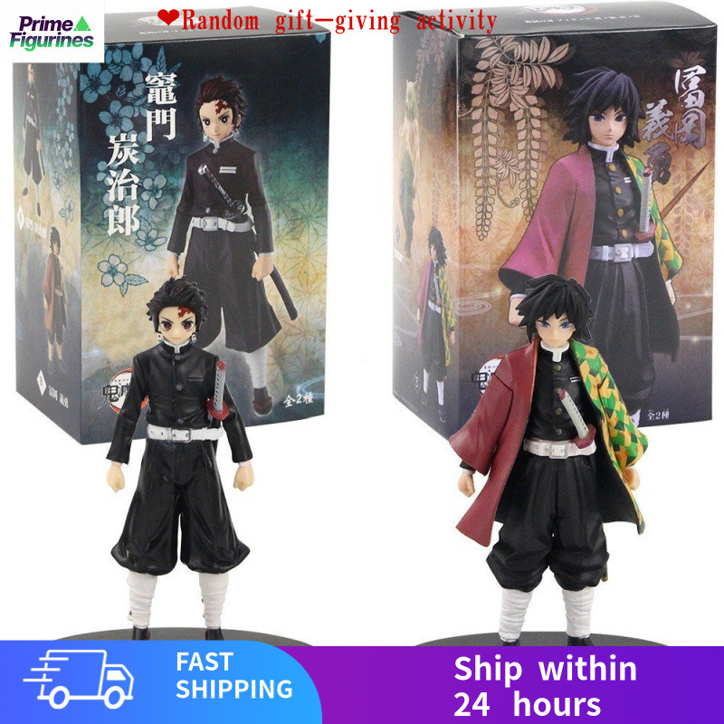 ไม่มีกีฬา Anime Demon Slayer Kimetsu ไม่มี Yaiba Kamado Tanjirou Tomioka Giyuu PVC Action Figure ของ