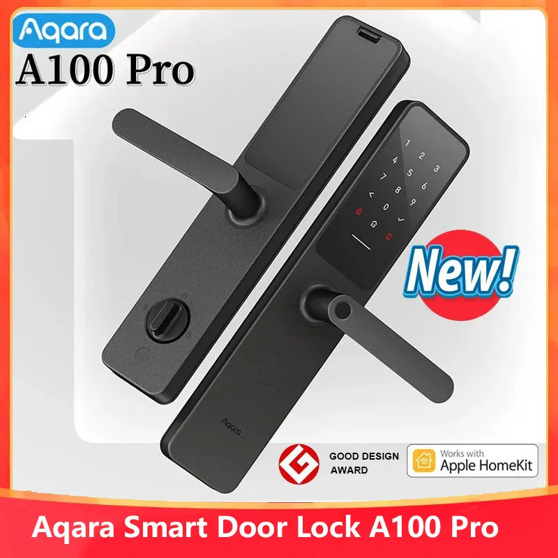 Aqara สมาร์ทประตูล็อค A100 Pro Zigbee บลูทูธ 5.0 Apple Home Key ลายนิ้วมือรหัสผ่านปลดล็อคทํางานร่วมก