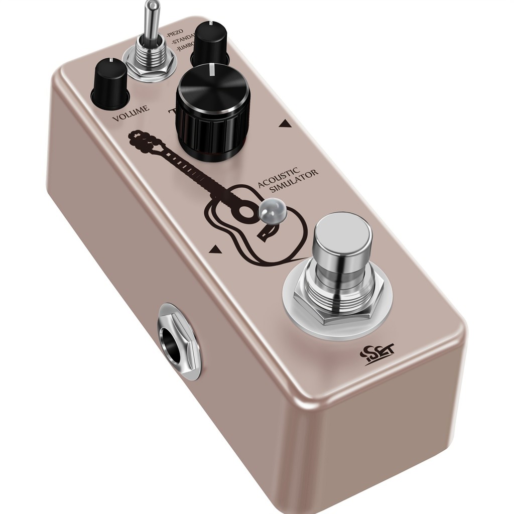 ISET AC Stage Effect Pedal Analog กีตาร์อะคูสติก Similator Effect True Bypass กีตาร์อุปกรณ์เสริม
