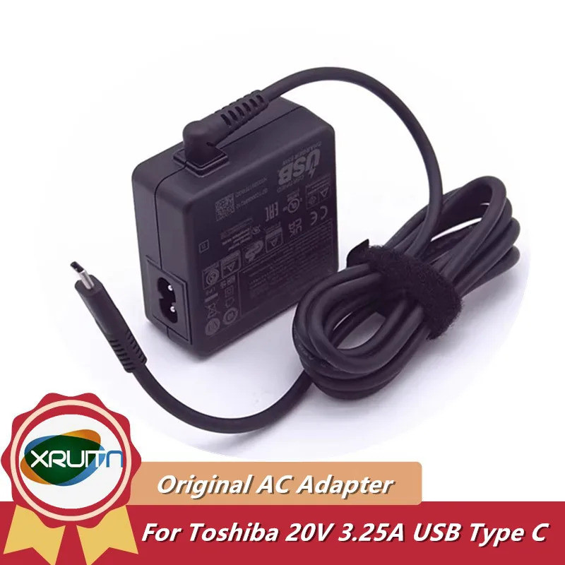 ของแท้ 65W อะแดปเตอร์ AC PA5352E-1AC3 PA5352U-1ACA สําหรับ Toshiba DYNABOOK TECRA X50-F X50-F-12Q 50