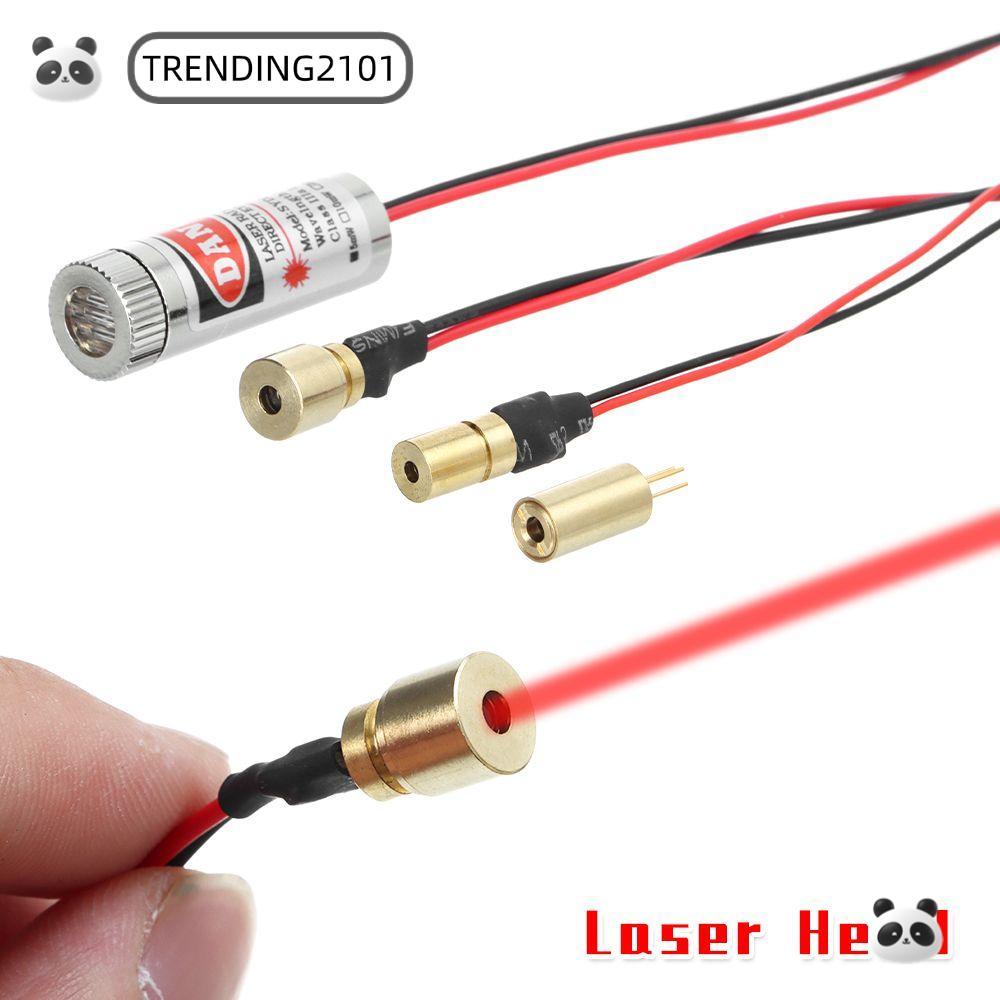 กําลังมาแรง Cross Laser Diode Head 650nm 5mW Focusable Focus Module Head Laser