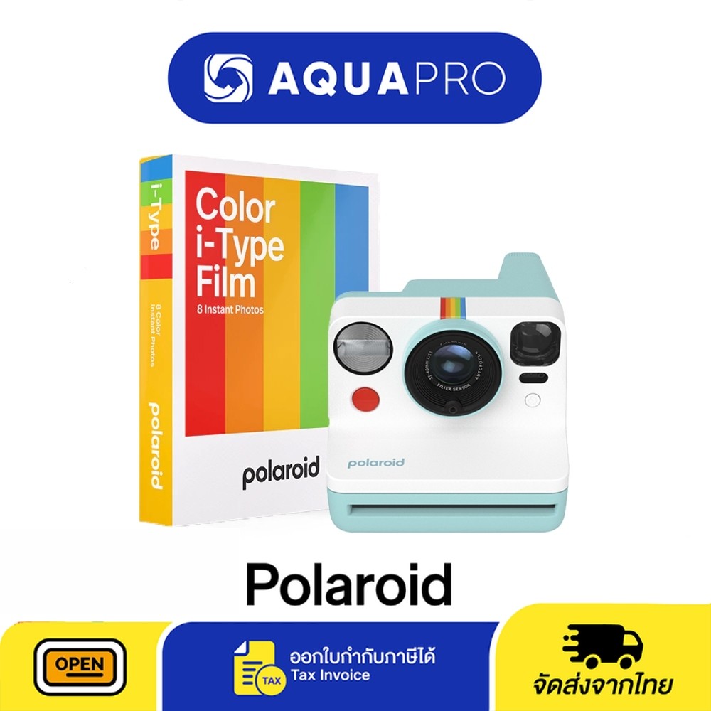 Polaroid Now Generation 3 + Polaroid Color Film I-Type Instant Film ประกันศูนย์ไทย By Aquapro