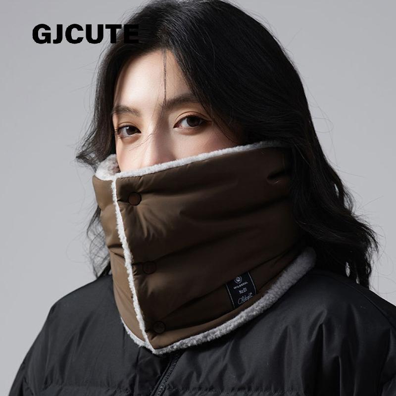 GJCUTE อเนกประสงค์ลงผ้าฝ้ายคอ Gaiter หนาความร้อนคออุ่น Neckchief สําหรับชายผู้หญิงฤดูหนาวกลางแจ้งของ