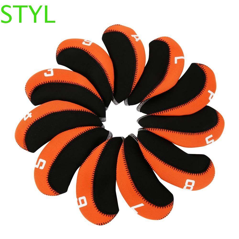 STYL Golf Iron Headcover 4-9,P,S,A,L Golf Putter Protector Case Golf Iron Covers Set Protective Cove