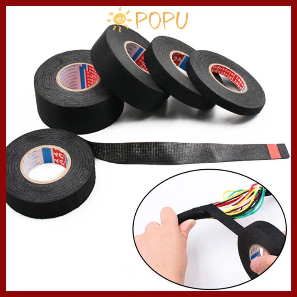 จัดส่งจากประเทศไทยPOPU Wire Harness Tape, Heat-proof Automotive Wire Loom Tape, Cable Fixed Insulati