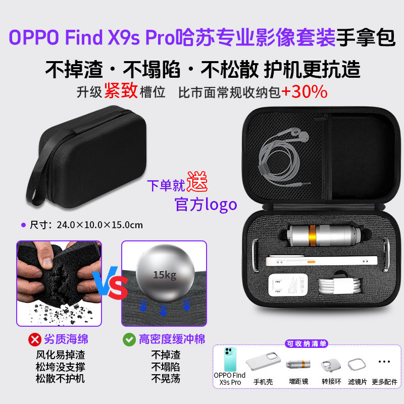 OPPO Find X9 Ultra Hasselblad Explorer Master Kit กระเป๋าเก็บกล้อง Handle Telephoto เลนส์สายกรองอุปกรณ์เสริมแบบพกพากันกระแทกกรณี