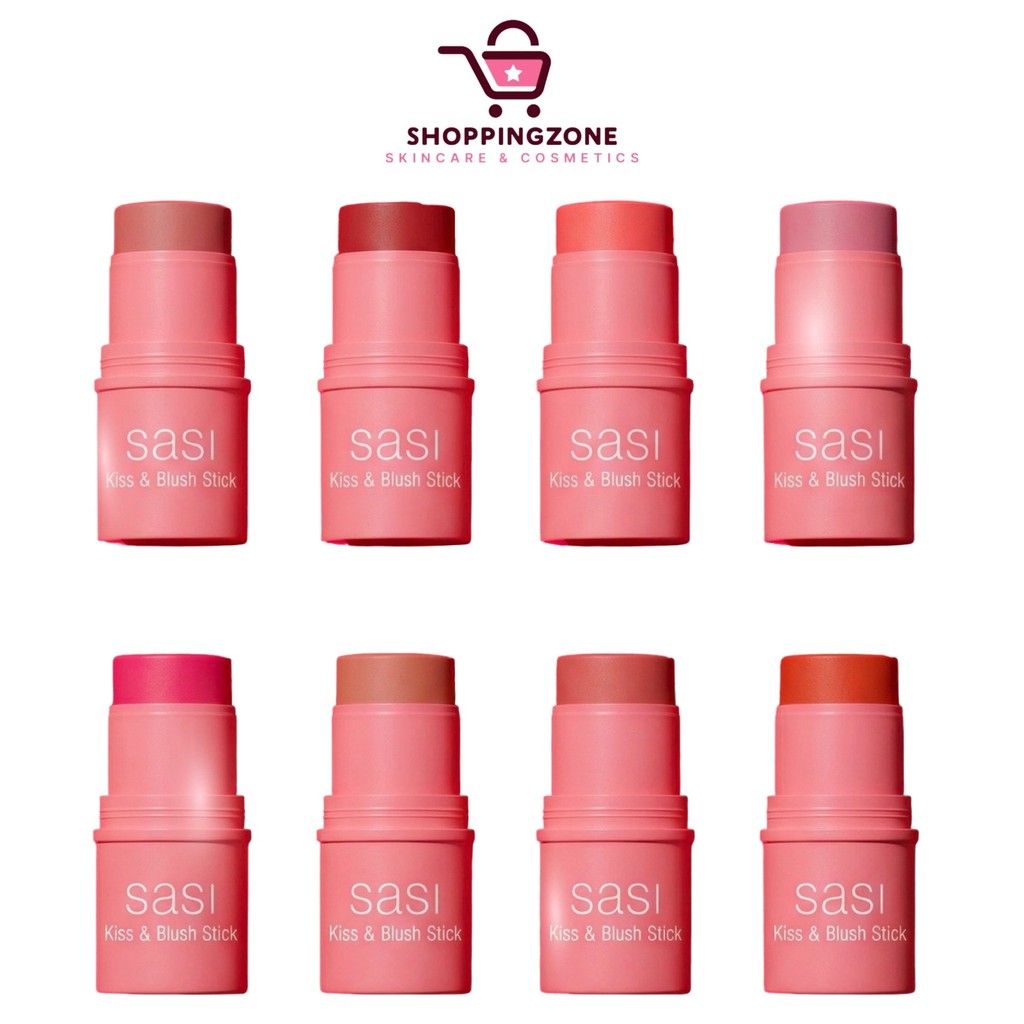 [1 แท่ง] Sasi Kiss & Blush Stick ศศิ คิส แอนด์ บลัช สติ๊ก บลัชออนเนื้อครีม [4 กรัม/แท่ง] [เลือกสี]