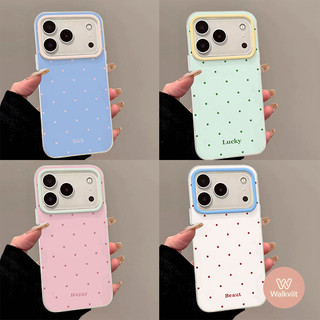 สำหรับ OPPO Reno 15F 12 12F 11 10 8T 6 6z 5 5F 13 11F 14 14F 13F 15 Pro เคส IMD ลายจุดมาคารอนเกาหลี กรอบกล้องคอนทราสต์