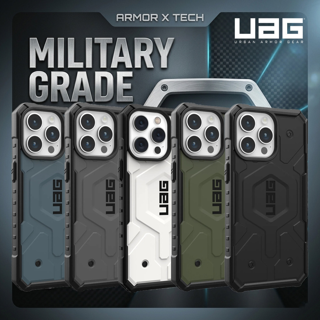 UAG Pathfinder เคส iPhone 15/14/13/12 Pro Max กันกระแทก แม่เหล็กในตัว ดีไซน์แกร่ง บางเบา แข็งแรงทนทาน