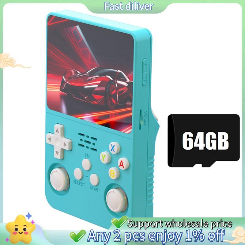 K36S R36S Retro เกมคอนโซล 64GB 3.5 นิ้วหน้าจอ IPS Linux WIFI แบบพกพากระเป๋าเครื่องเล่นเกมสําหรับของข