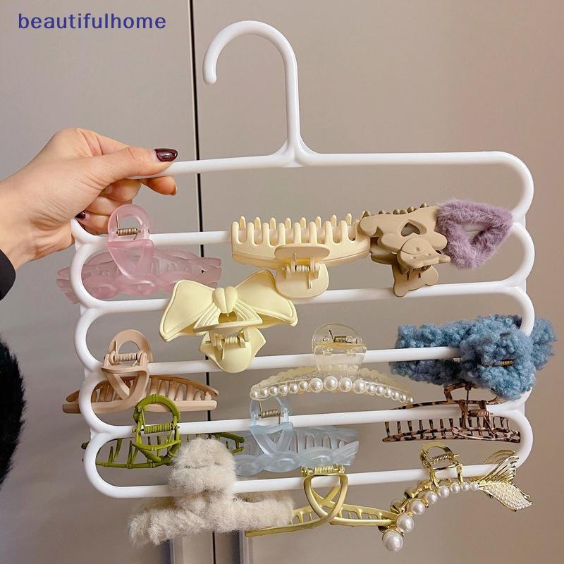[ใหม่] Hair Claw Storage Ra Organizer ผู้ถือความจุขนาดใหญ่แขวนผนัง Hairpin Hanger Space Multifunctional Storage Ra [TH]