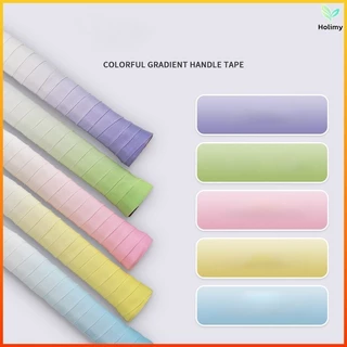 Holimy เทปไล่ระดับสีไขลานไม้แบดมินตันจับ, Sweatband ไม้เทนนิสกันลื่นยาง Grip กีฬากลางแจ้ง