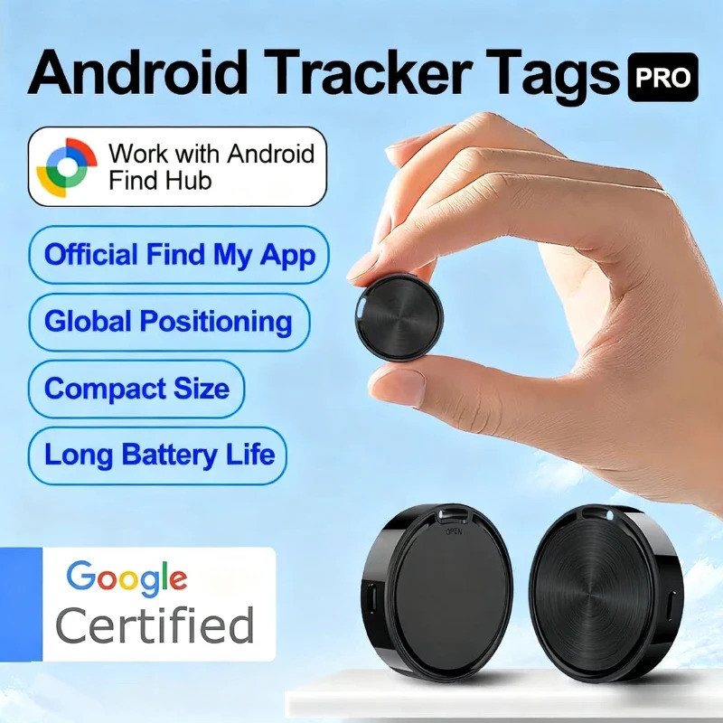 เข้ากันได้กับ Android, Find Hub GPS Tracker, Google Find My, AirTag, และ Smart Life