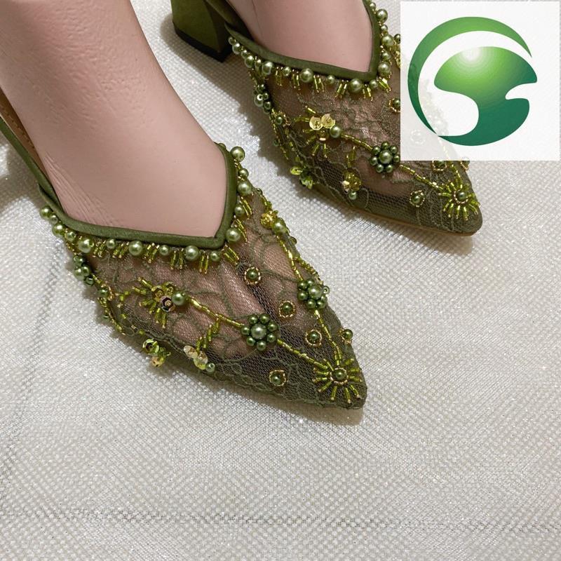 AE4 CECIL Olive WEDDING SHOES WEDDING SHOES PARTY SHOES
