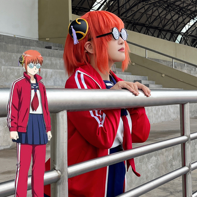 Gintama ใหม่ cos3 Z Class Silver แปดครู Kagura ชุดกะลาสีกีฬาผ้าคอสเพลย์ครบชุดทุกวันเสื้อผ้า W1468