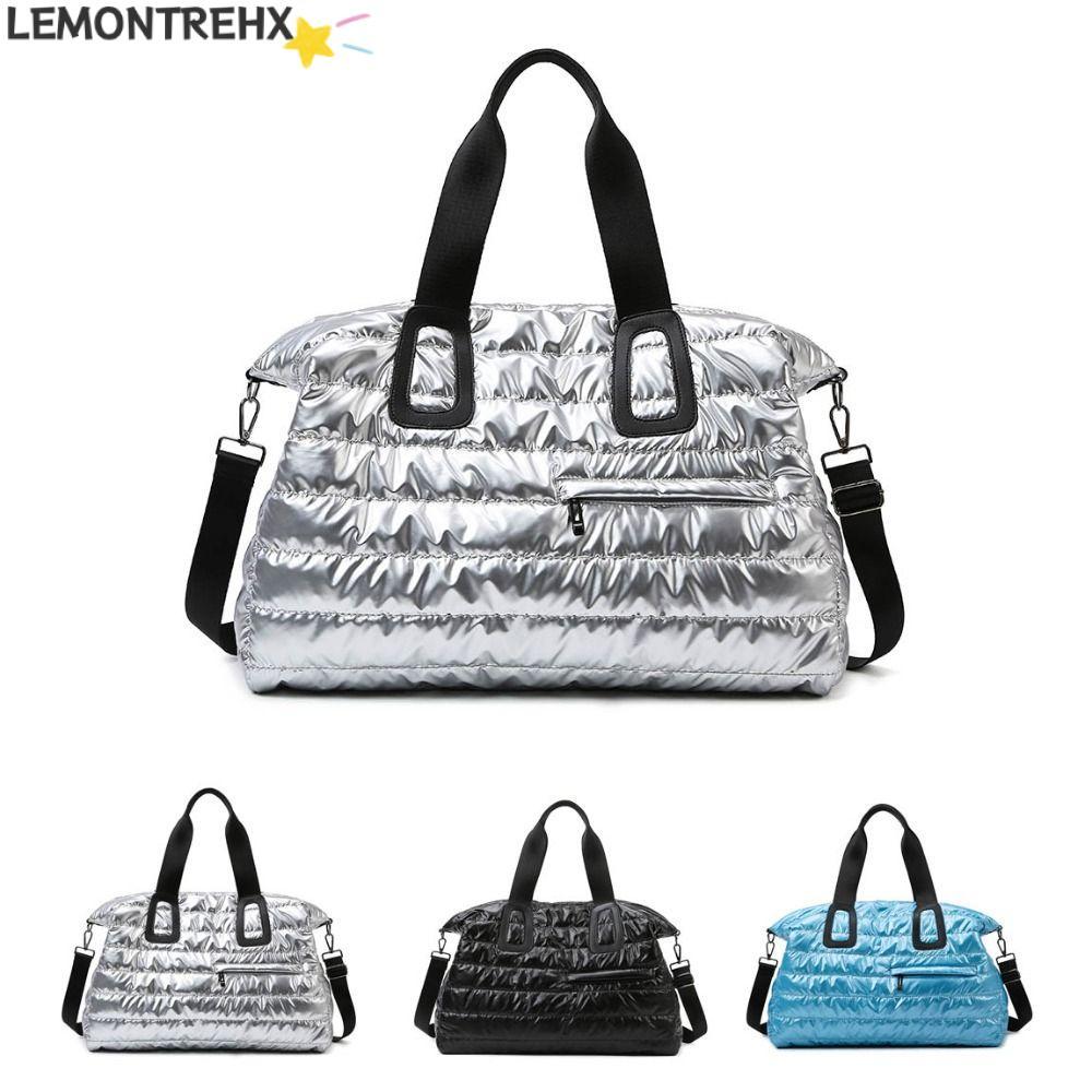 กระเป๋าถือ LEMONTREAL, พับขยายได้ Duffle Pack, Casual หลายกระเป๋าเปียกและแห้งแยกกันน้ํากระเป๋าจับผู้หญิง