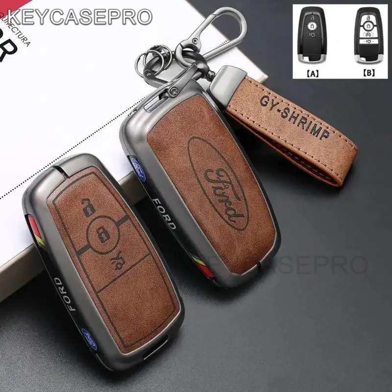 ฝาครอบกุญแจรถ Key Holder สําหรับ Ford Everest / Ranger Raptor / Wildtrak / XLT / XL / BRONCO 2023 Anti-Scratch Key Case อุปกรณ์เสริมพวงกุญแจ