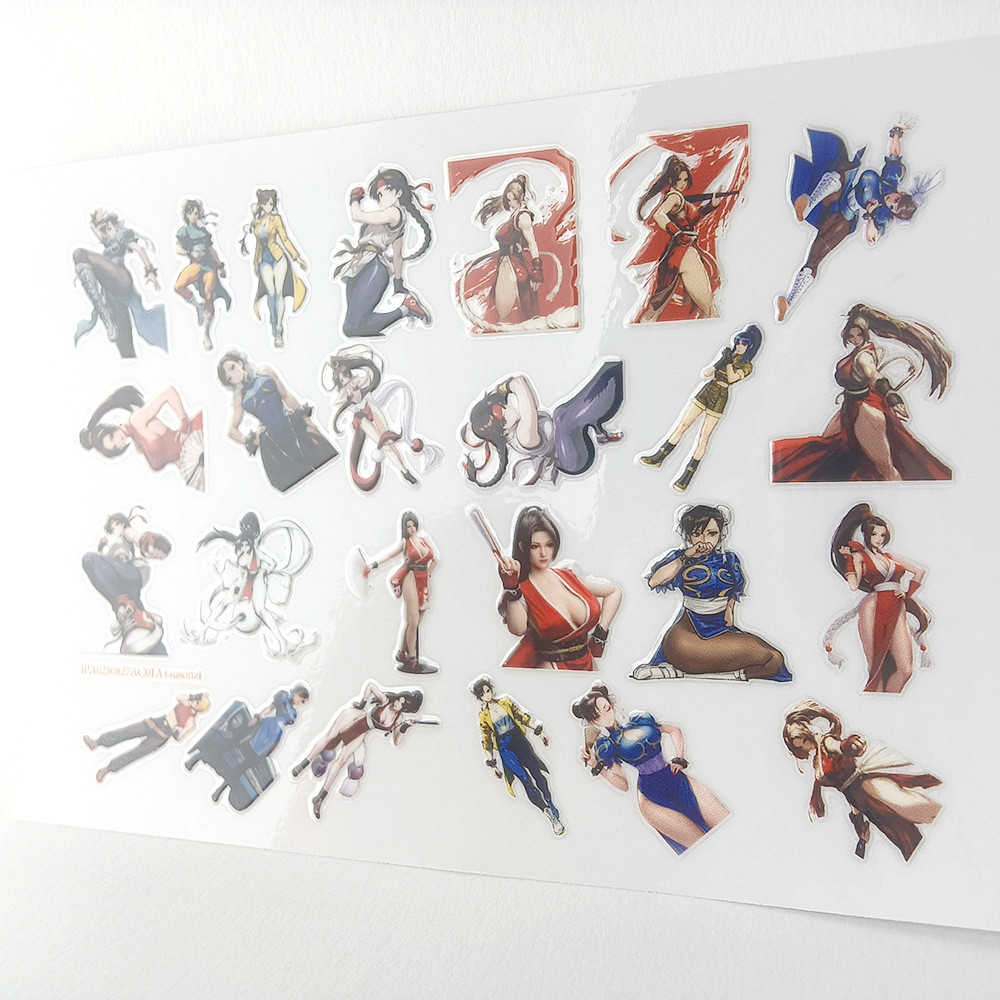 Mai Shiranui 3D Waterproof DTF UV Transfer Stickers DIY Decal