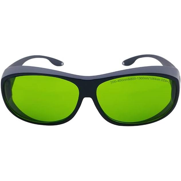 1064nm เลเซอร์แว่นตา OD4 99.99% สําหรับเลเซอร์แกะสลักแว่นตาป้องกันโล่แว่นตาป้องกัน YAG DPSS เส้นใยเล