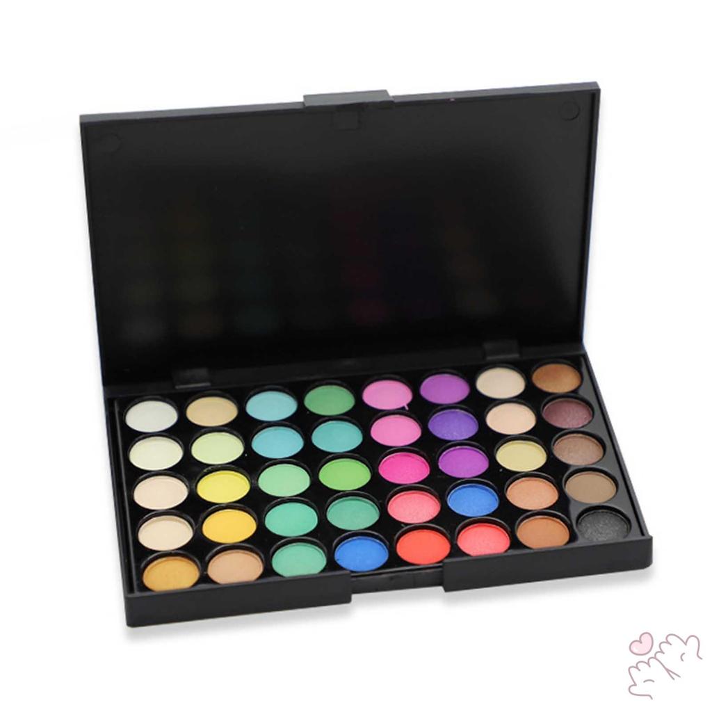 AEBBK พาเลทอายแชโดว์ 40 สี Glitter & Nude แฟชั่นอายแชโดว์ Palette สําหรับแต่งหน้า Salon Party