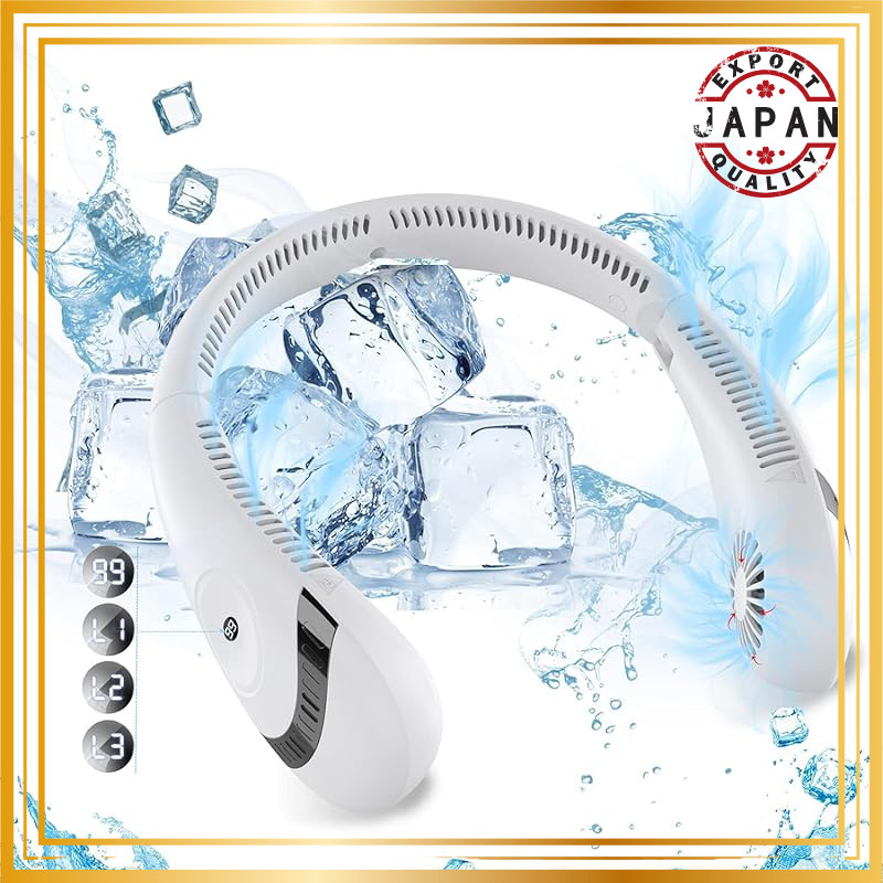 【Industry-Leading Neck Cooler】Hand-Free Neck Fan, Latest Cooling Neck Fan, Folding Portable Fan, Hig