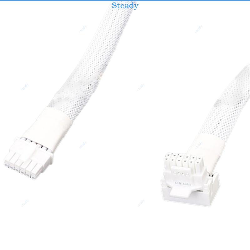 Steady ทนทาน 16Pin ชาย PCIE 5 0 12 + 4 16Pin สายการ์ดวิดีโอสําหรับ RTX4090 RTX3090TI