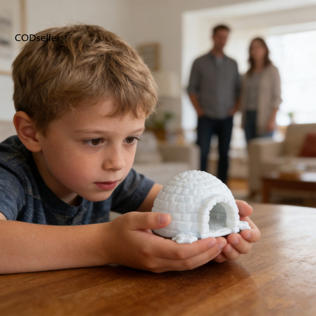 CODS Imginative Play Igloo Aquarium Decor Igloo Miniature Igloo ตุ๊กตา Aquarium Decor Ice House รุ่น