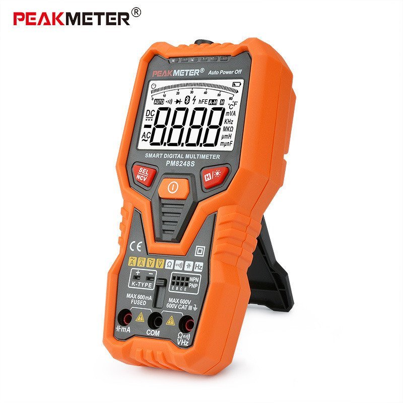 Huayi PEAKMETER สมาร์ทมัลติมิเตอร์ PM8247S ช่วงอัตโนมัติไม่มีการเปลี่ยนการวัดซ่อมแบบพกพา