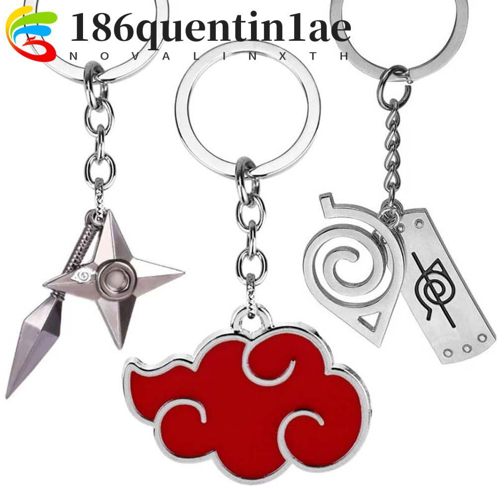 QUENTIN1AE Naruto Key แหวนกระเป๋าจี้ของขวัญโลหะพวงกุญแจรถการ์ตูนพวงกุญแจพวงกุญแจการ์ตูน Naruto