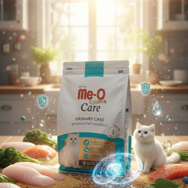 Me-O GOLD Care มีโอโกลด์แคร์ อาหารแมวโต สูตรยูรินารีแคร์ 1.2Kg