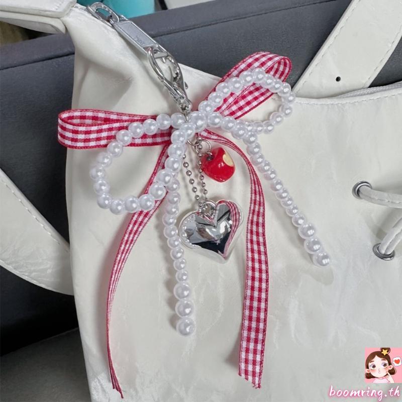 Boom Trend Pearls Phone Tassels Fashion Forward Bowknot Keychain Pendant Adornment