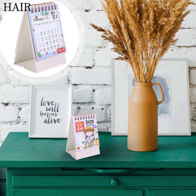 โต๊ะ Essentials สําหรับผู้หญิงสํานักงาน Calender ปฏิทินขนาดเล็กตกแต่งปฏิทินวางแผน Calander kevvga