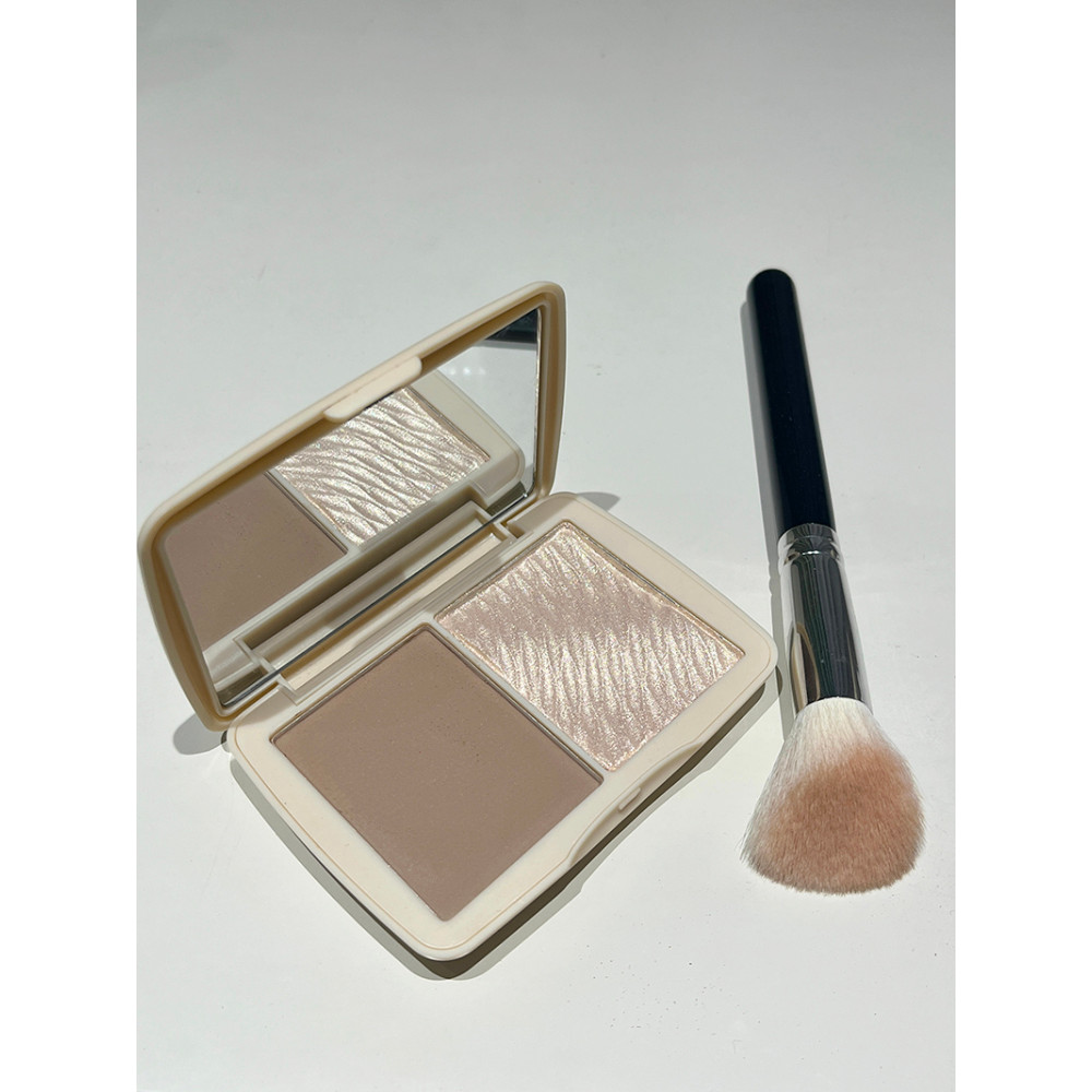 คอนทัวร์ คอนทัวร์หน้า NOVO Contouring Palette Pearlescent Highlighter One Shadow Silhouette คําแนะนํ