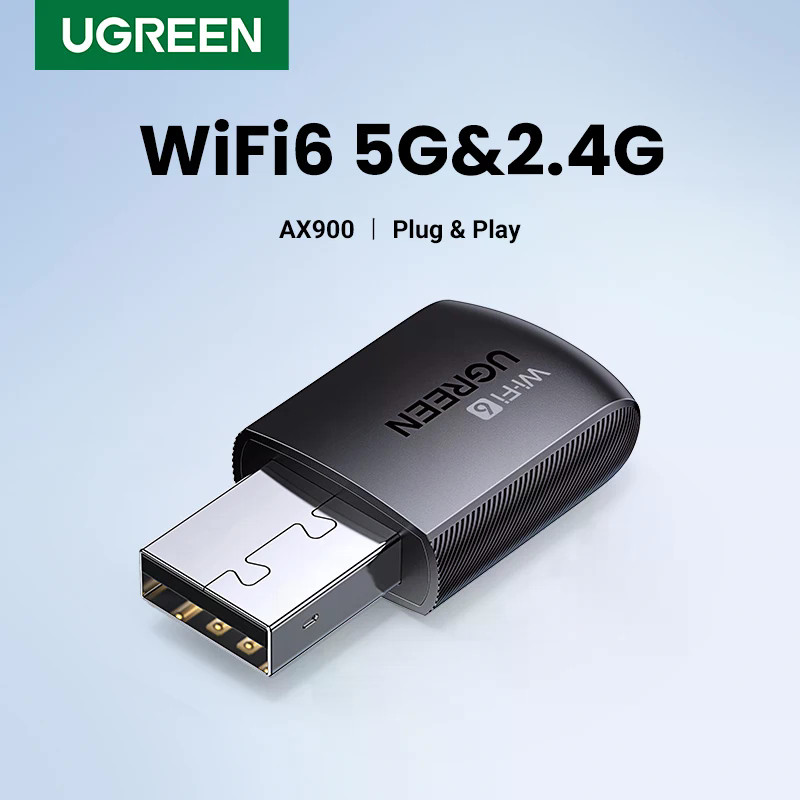 UGREEN อะแดปเตอร์ WiFi AX900 AX1800 AC1300 WiFi6/5 5GHz และ 2.4GHz USB WiFi Dongle เสาอากาศสําหรับเด