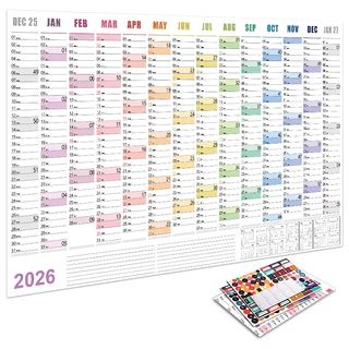 ปฏิทิน 2026 365 วัน พลันเนอร์รายปี รายเดือน รายสัปดาห์ สมุดวางแผน To-do List ปฏิทินแขวน/ตั้งโต๊ะ สำหรับนักเรียน–ออฟฟิศ