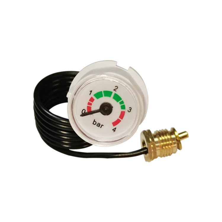 Guangdong ติดผนังเครื่องวัดความดันเตา Capillary บางท่อเครื่องวัดความดันน้ํา Y28Z 0 ~ 4bar Axial G1/4