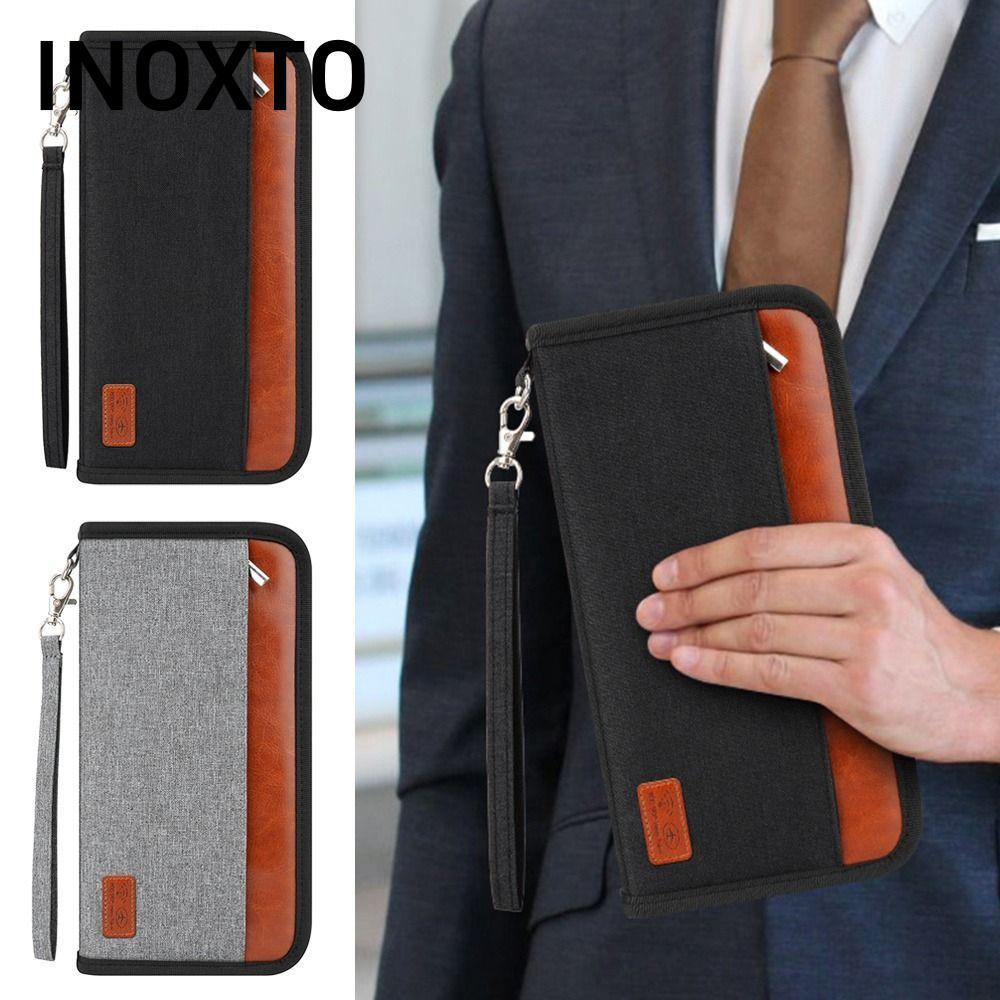 INOXTO Travel Wallet RFID Blocker Family Passport ID Card Holder