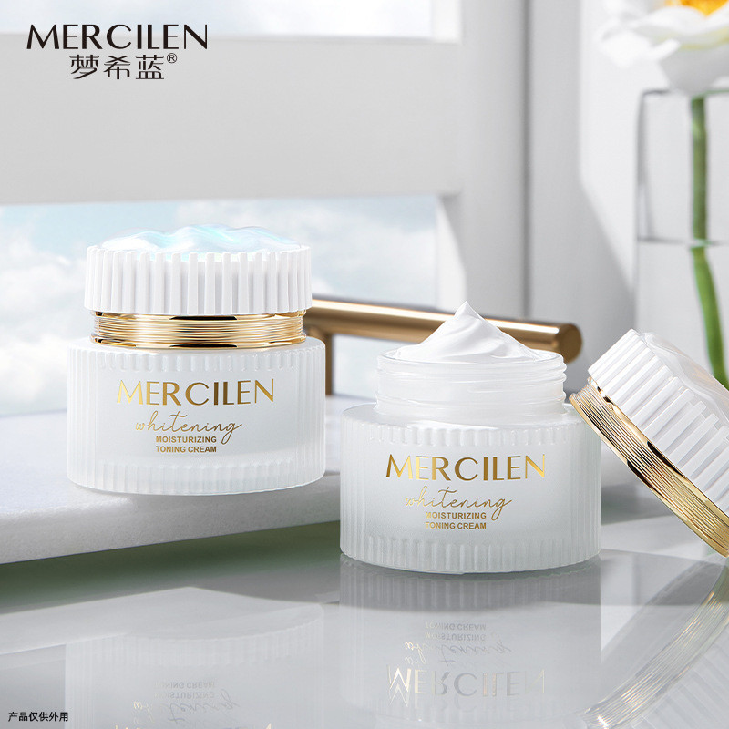 ผู้ชาย Mengxi Blue Moisturizing Face Cream 60g Natural Brightening Isolation คอนซีลเลอร์ Four-in-One
