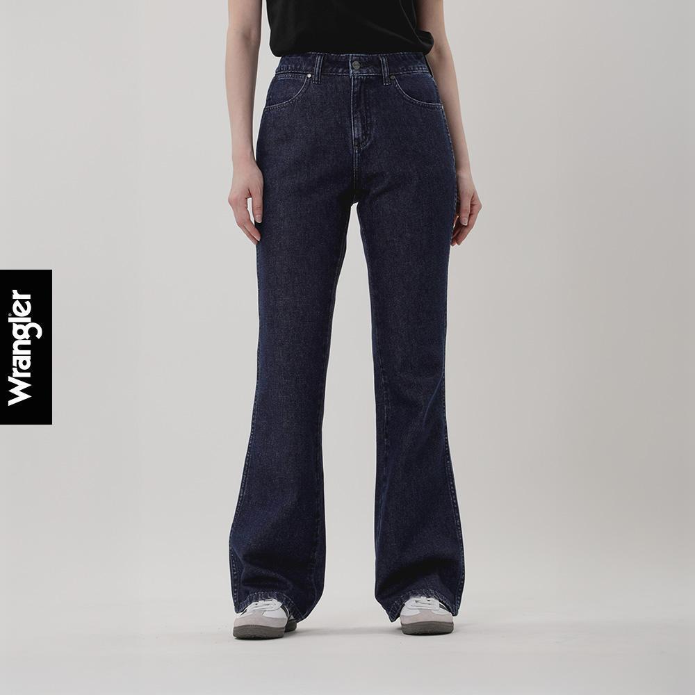 WRANGLER ກາງເກງຍີນສ໌ຜູ້ຍິງ Everyday with Wrangler ເອວສູງ Bootcut ລຸ້ນ WR F325WBOTN08 (ຍີນສ໌ດຳເຂັ້ມ)