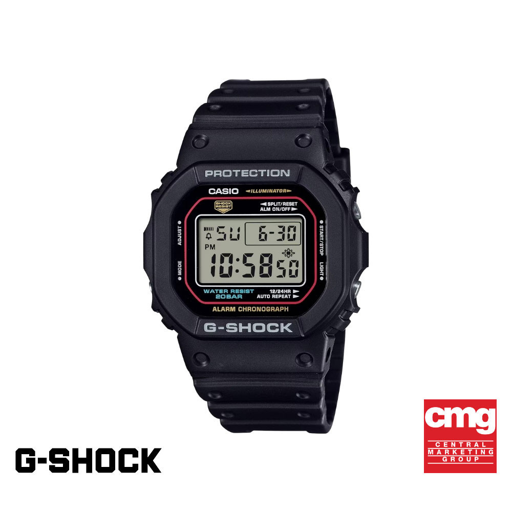 CASIO นาฬิกาข้อมือผู้ชาย G-SHOCK รุ่น DW-5600RL-1DR สายเรซิ่น สีดำ