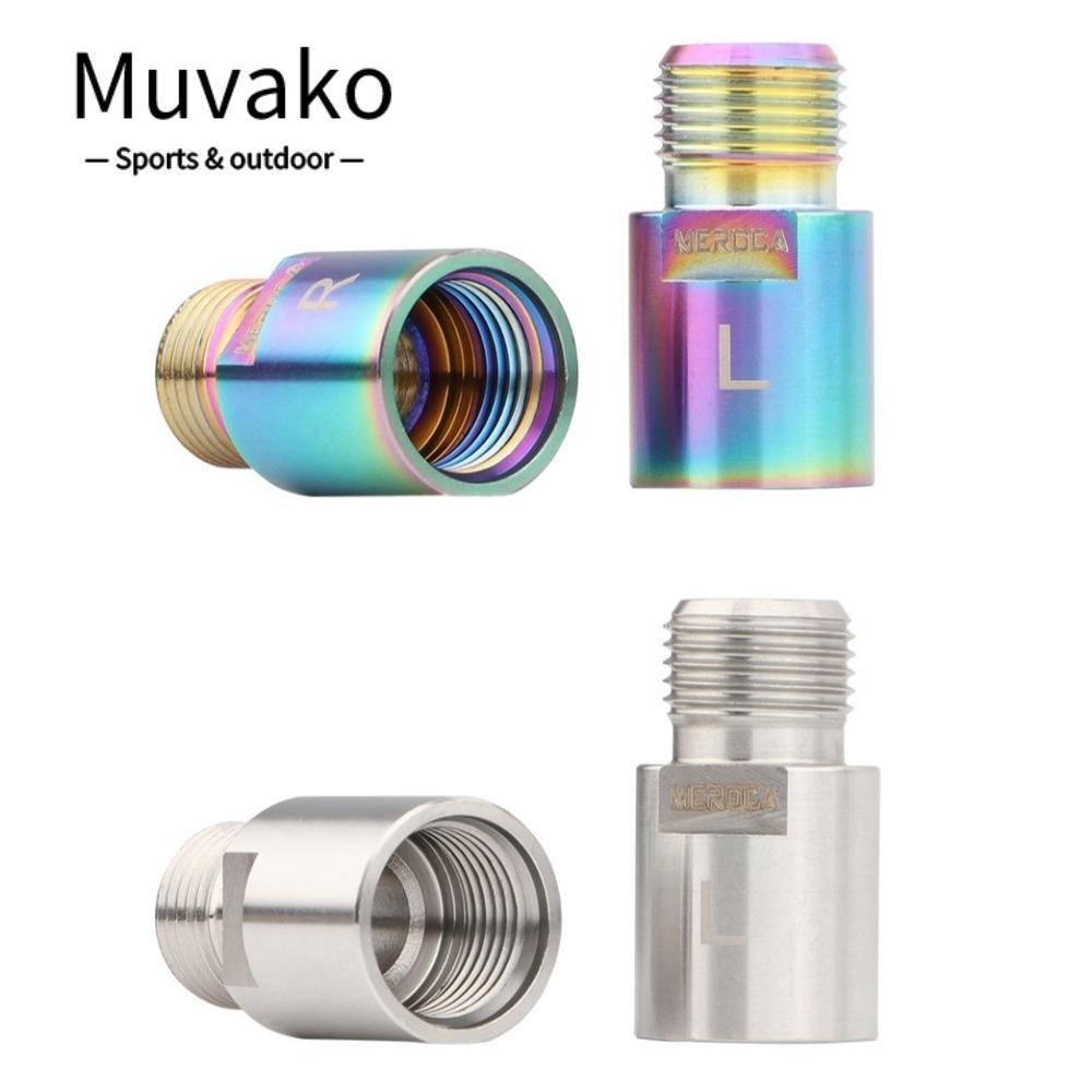 MUVAKO Pedal Spacer Extension Shaft สำหรับจักรยานMTB จากอลูมิเนียม เพลาขยายความยาวทนทาน